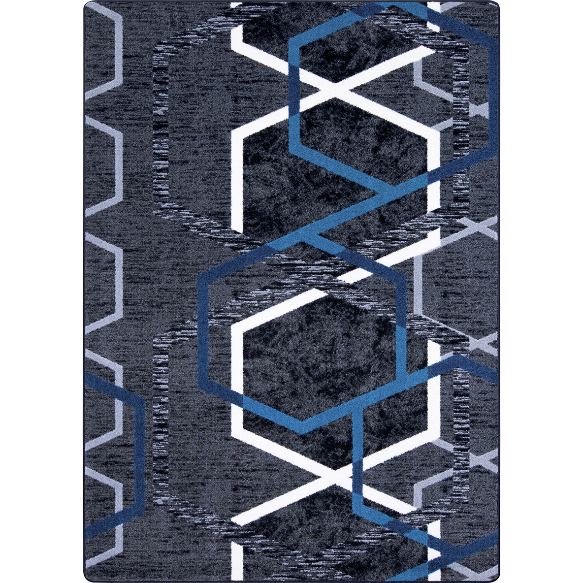 3 ft. 10 in. x 5 ft. 4 in. Double Helix Area Rug Sapphire