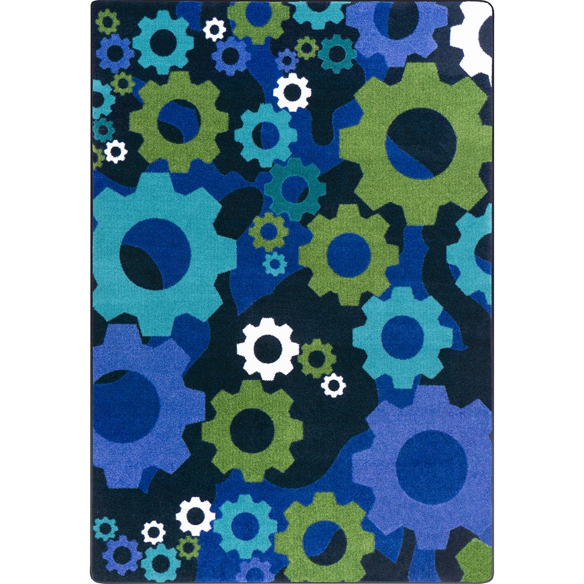2071C-02 5 ft. 4 in. x 7 ft. 8 in. Shifting Gears Children Area Rug  Violet