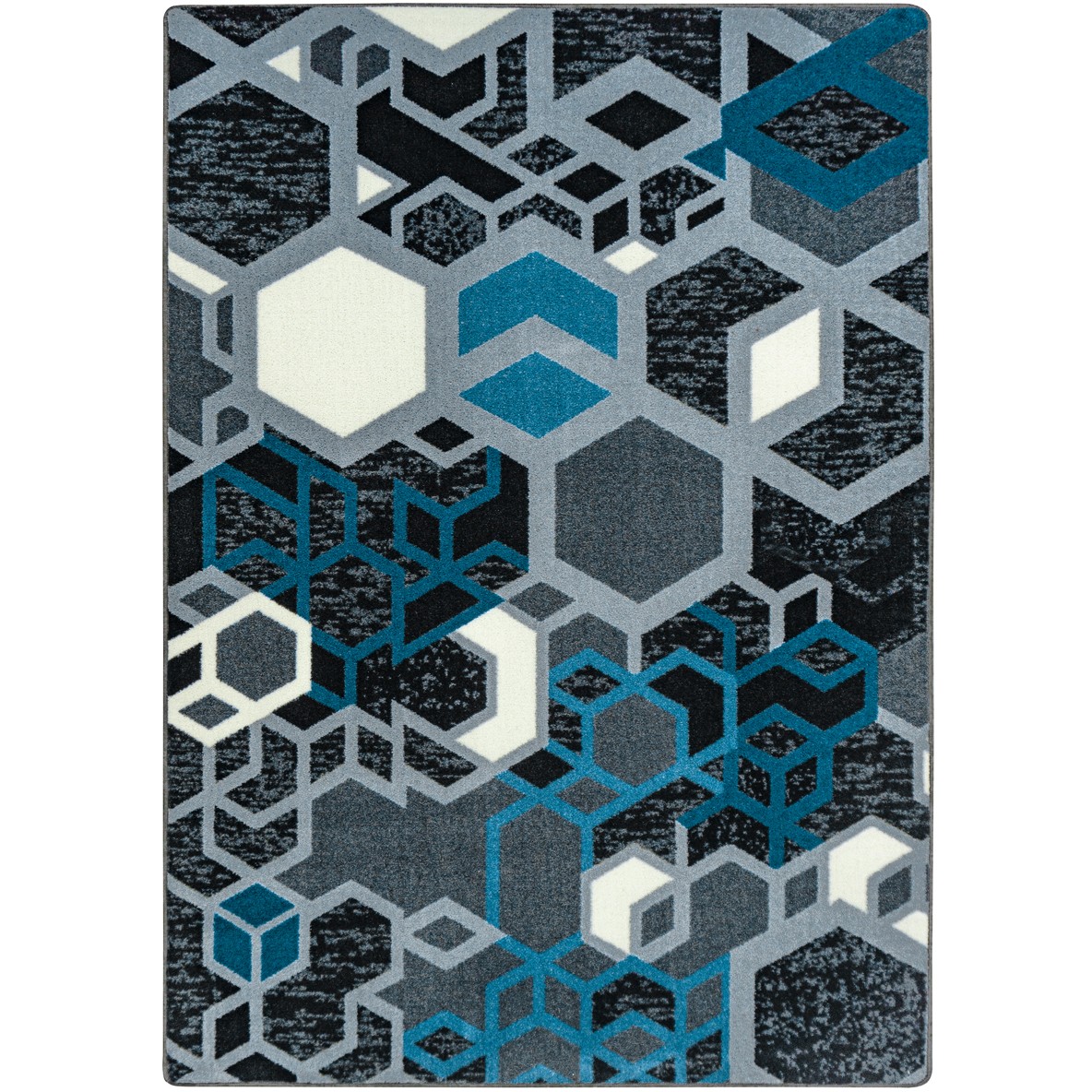 7 ft. 8 in. x 10 ft. 9 in. Structured Children Area Rug Sapphire