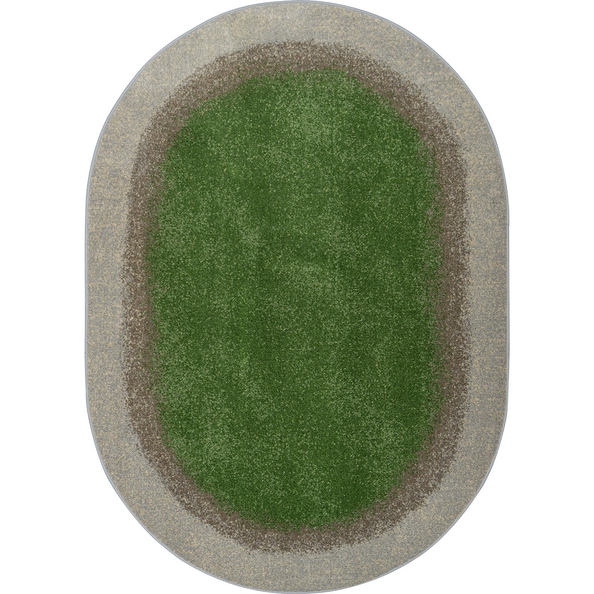 2076CC-01 5 ft. 4 in. x 7 ft. 8 in. GChildren Rounded Children Round Rug  Meadow