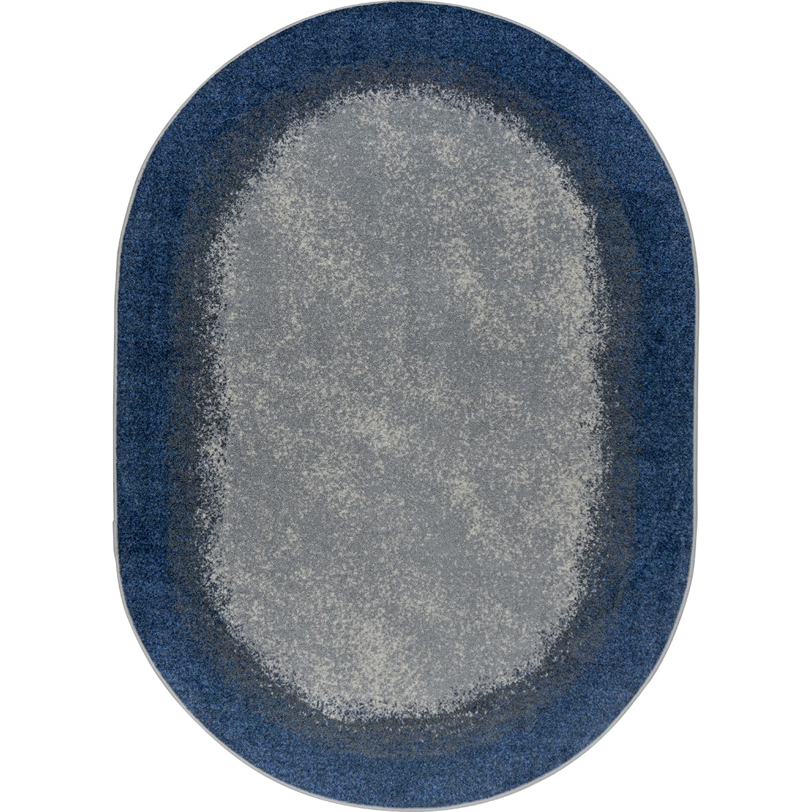 2086CC-02 5 ft. 4 in. x 7 ft. 8 in. Urban Edges Children Oval Rug  Marine