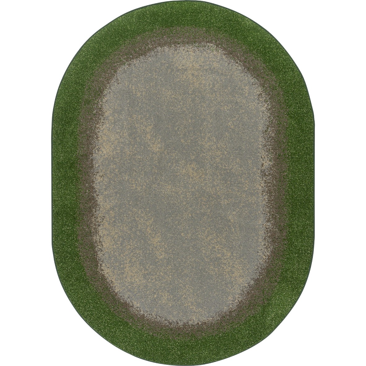 2086CC-01 5 ft. 4 in. x 7 ft. 8 in. Urban Edges Children Oval Rug  Meadow