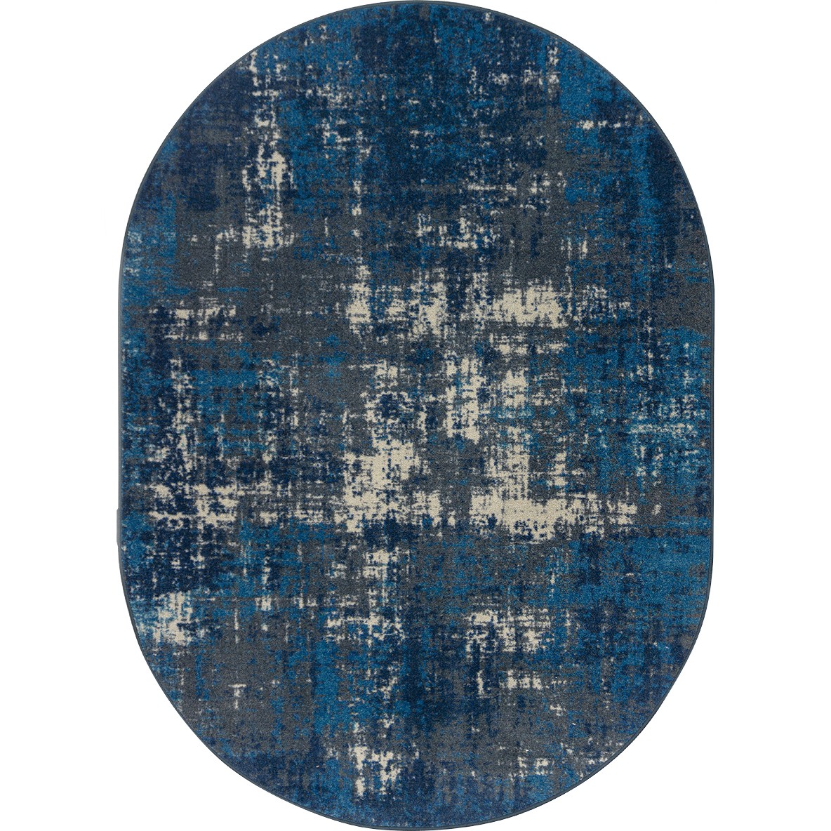 10 ft. 9 in. x 13 ft. 2 in. Terra Mae Children Oval Rug  Marine