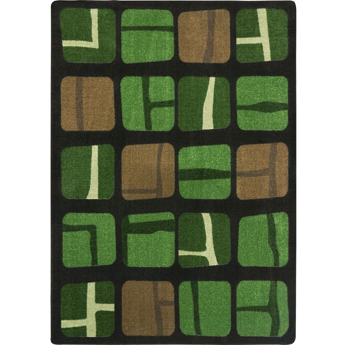 2098C-01 5 ft. 4 in. x 7 ft. 8 in. BioBlocks Children Area Rug  Meadow