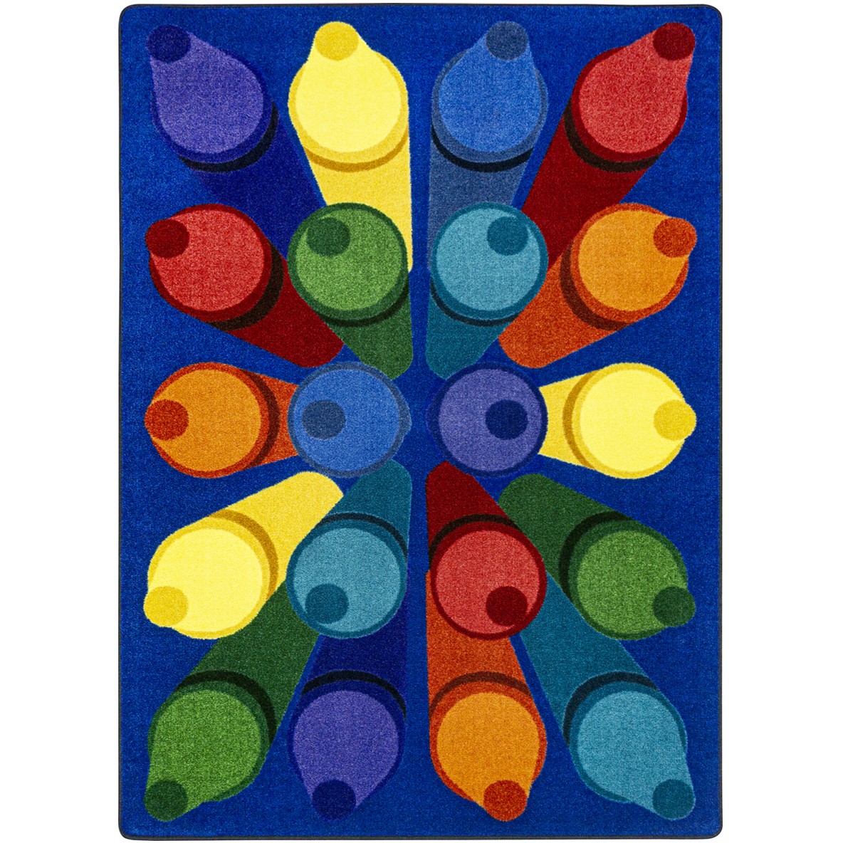 2100C-01 5 ft. 4 in. x 7 ft. 8 in. Colorific Children Area Rug  Multi Color