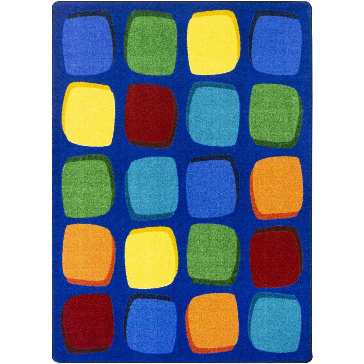 2101C-01 5 ft. 4 in. x 7 ft. 8 in. Seat Yourself Children Area Rug  Multi Color