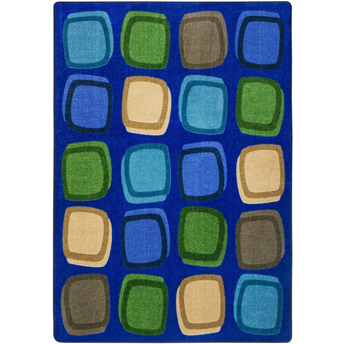 5 ft. 4 in. x 7 ft. 8 in. Harmony Blocks Children Area Rug Multi Color