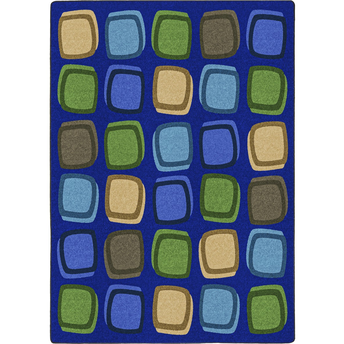 7 ft. 8 in. x 10 ft. 9 in. Harmony Blocks Children Area Rug Multi Color