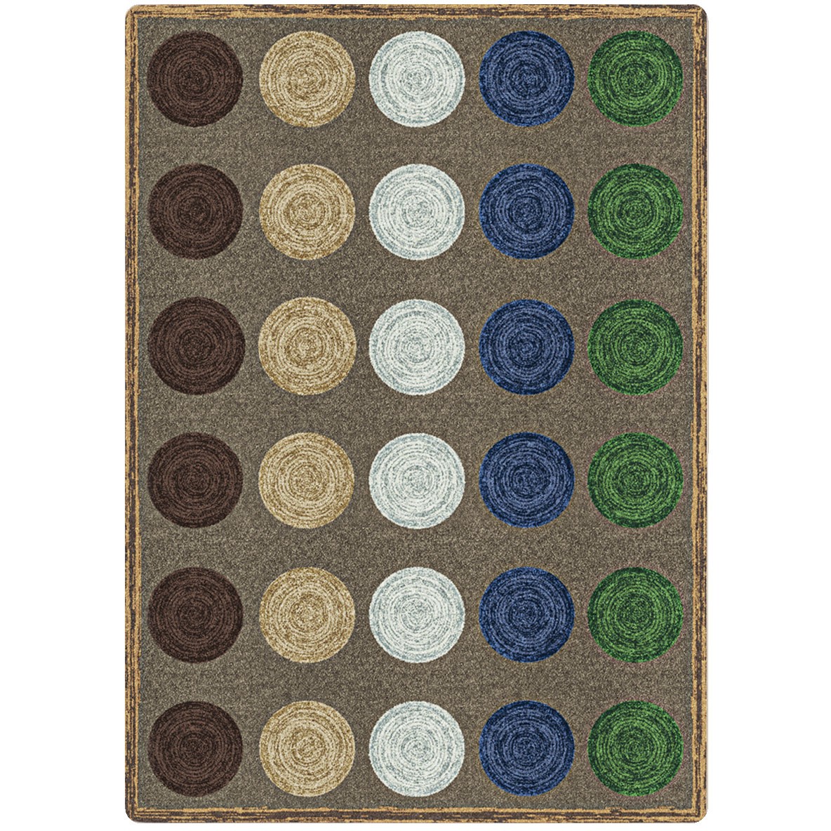 7 ft. 8 in. x 10 ft. 9 in. Mindful Seating Children Area Rug  Multi Color