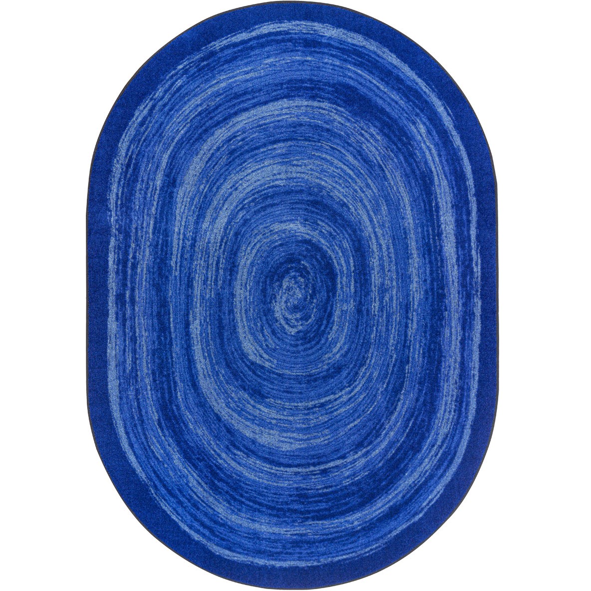 7 ft. 8 in. x 10 ft. 9 in. Feeling Fun Children Oval Rug  Blue