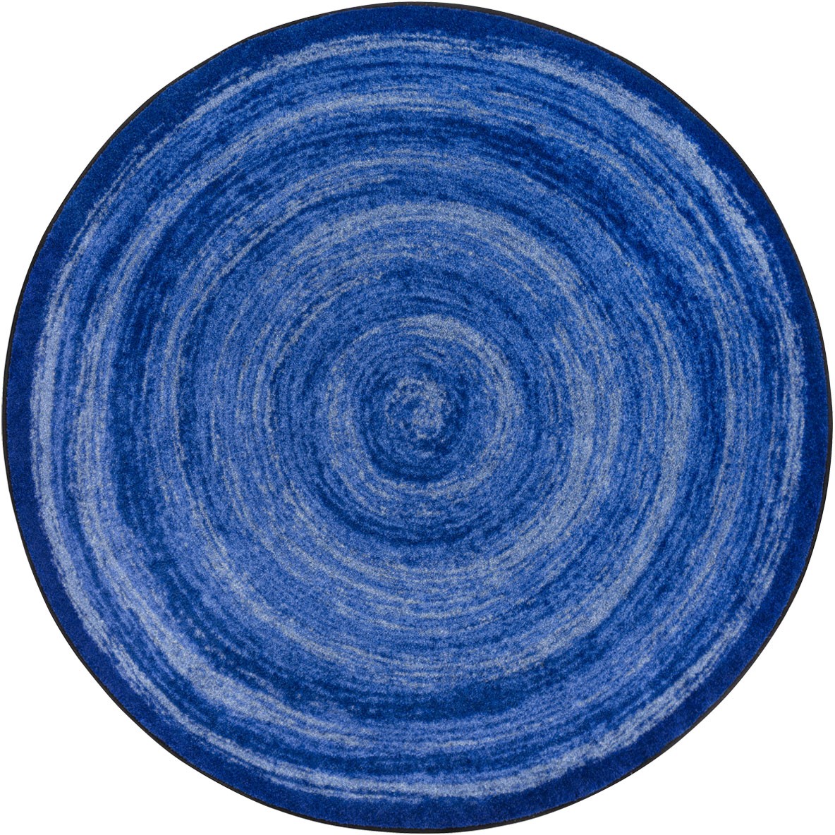 7 ft. 7 in. Feeling Fun Children Round Rug Blue
