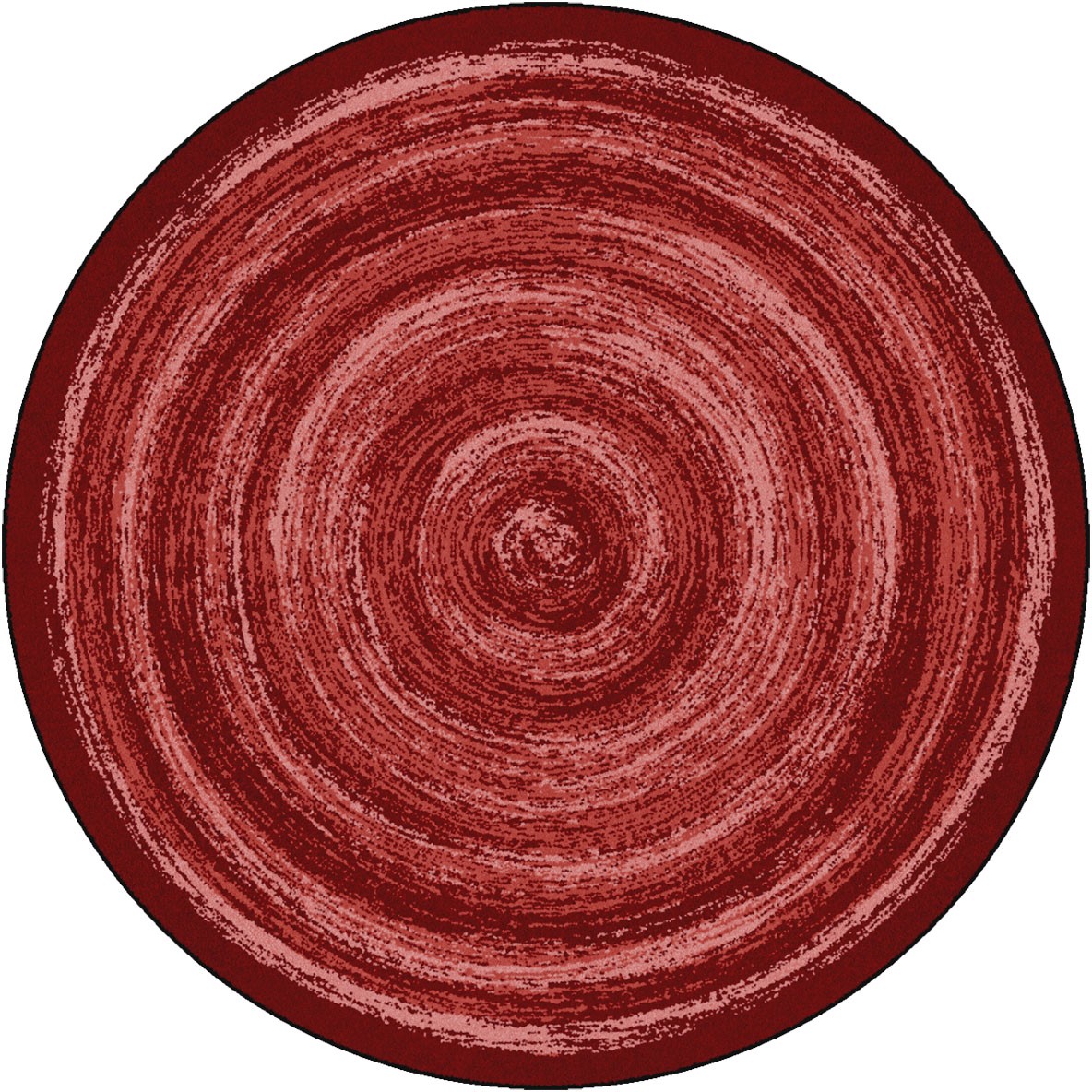 5 ft. 4 in. Feeling Fun Children Round Rug  Red