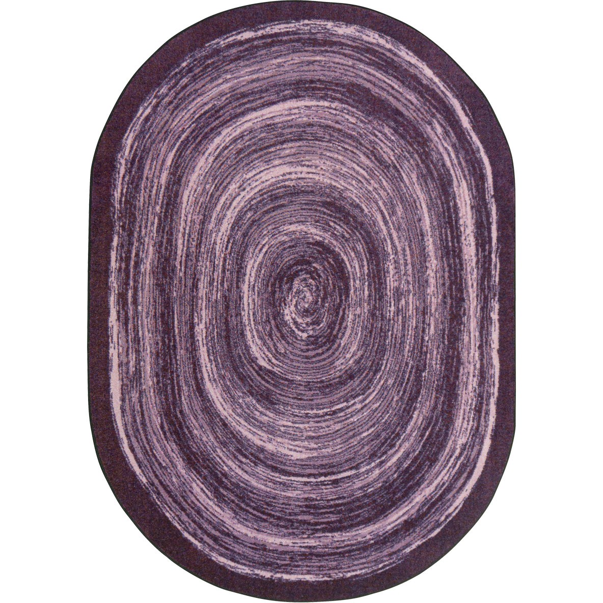 2104CC-04 5 ft. 4 in. x 7 ft. 8 in. Feeling Fun Children Oval Rug  Purple