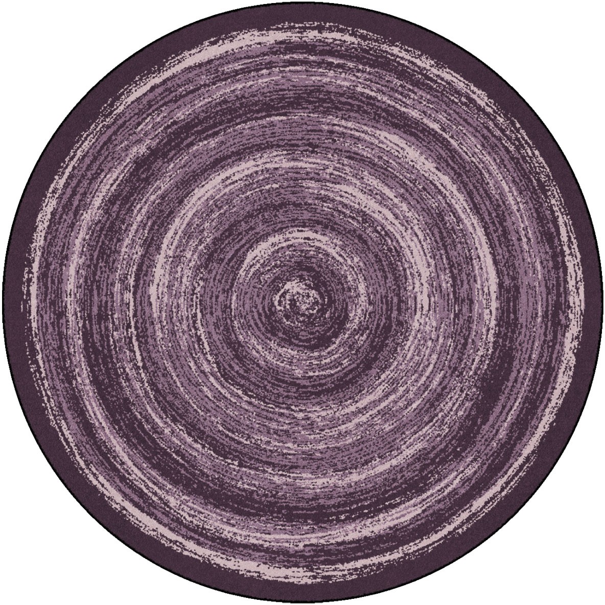 5 ft. 4 in. Feeling Fun Children Round Rug  Purple