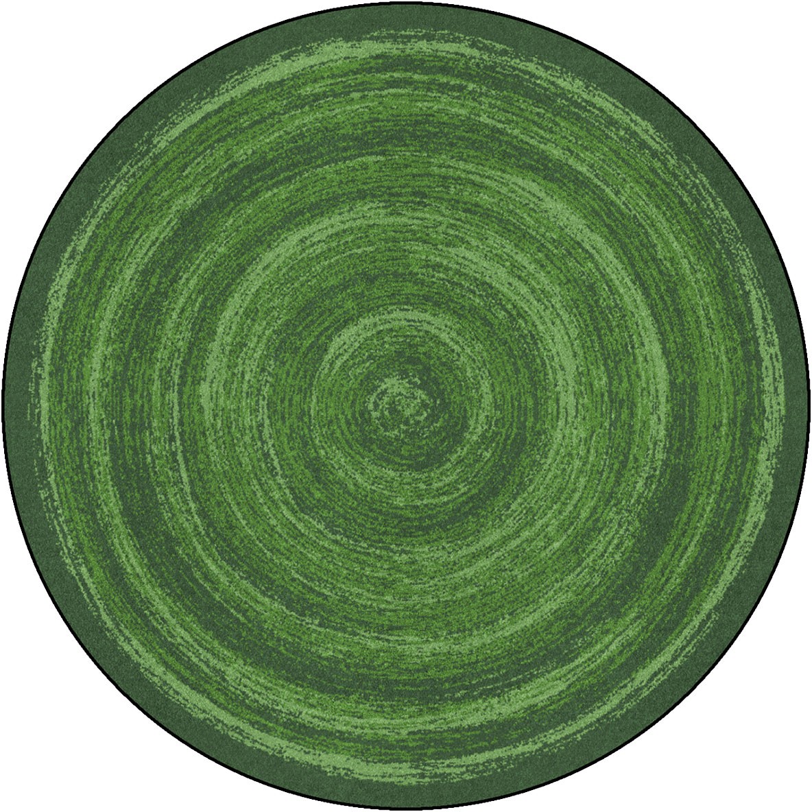 5 ft. 4 in. Feeling Fun Children Round Rug  Green