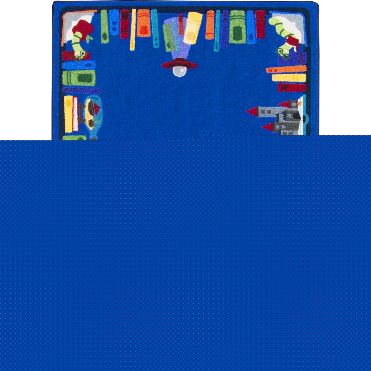 7 ft. 8 in. x 10 ft. 9 in. Discovery Books Rectangle Area Rug Multi Color