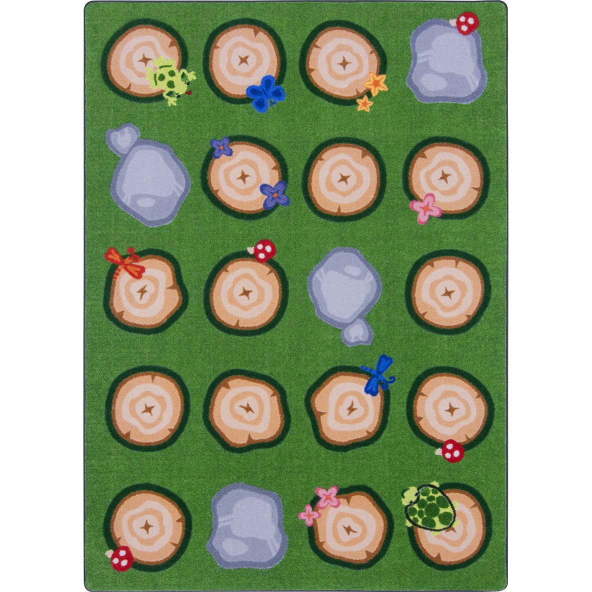 Stumped Rectangle Area Rug - Multi Color - 7 ft. 8 in. x 10 ft. 9 in.