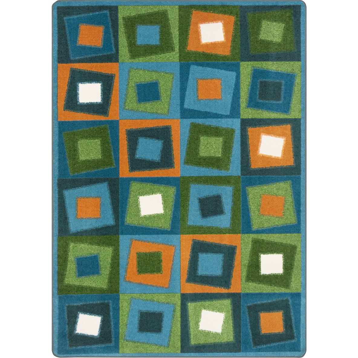 7 ft. 8 in. x 10 ft. 9 in. Off Balance Rectangle Area Rug Citrus