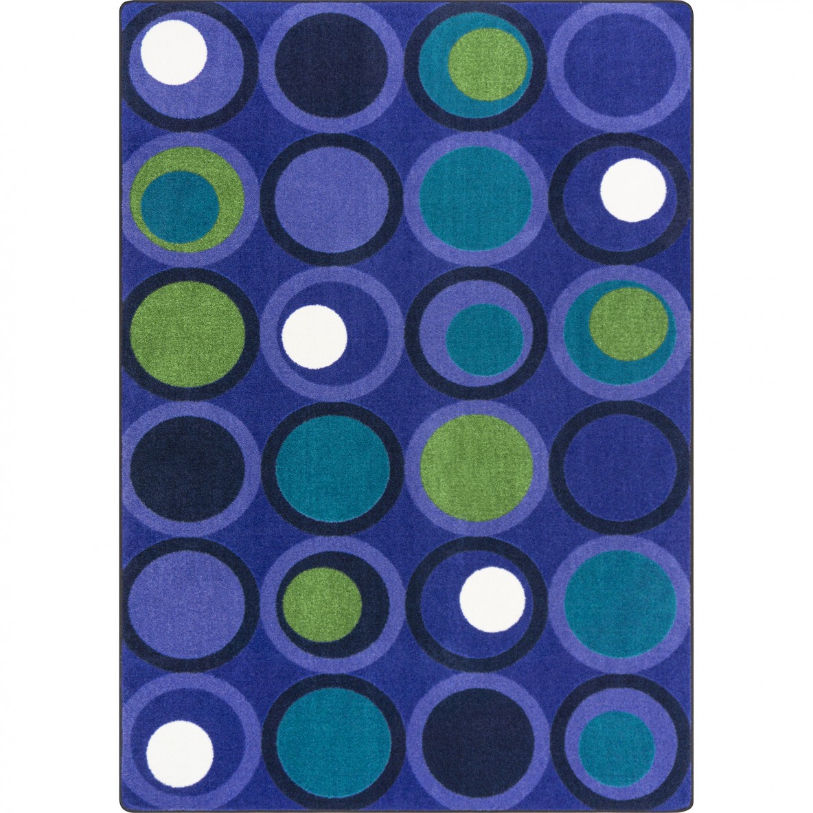 5 ft. 4 in. x 7 ft. 8 in. Circle Back Rectangle Area Rug  Indigo