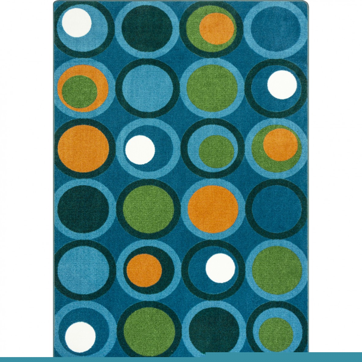 5 ft. 4 in. x 7 ft. 8 in. Circle Back Rectangle Area Rug Citrus