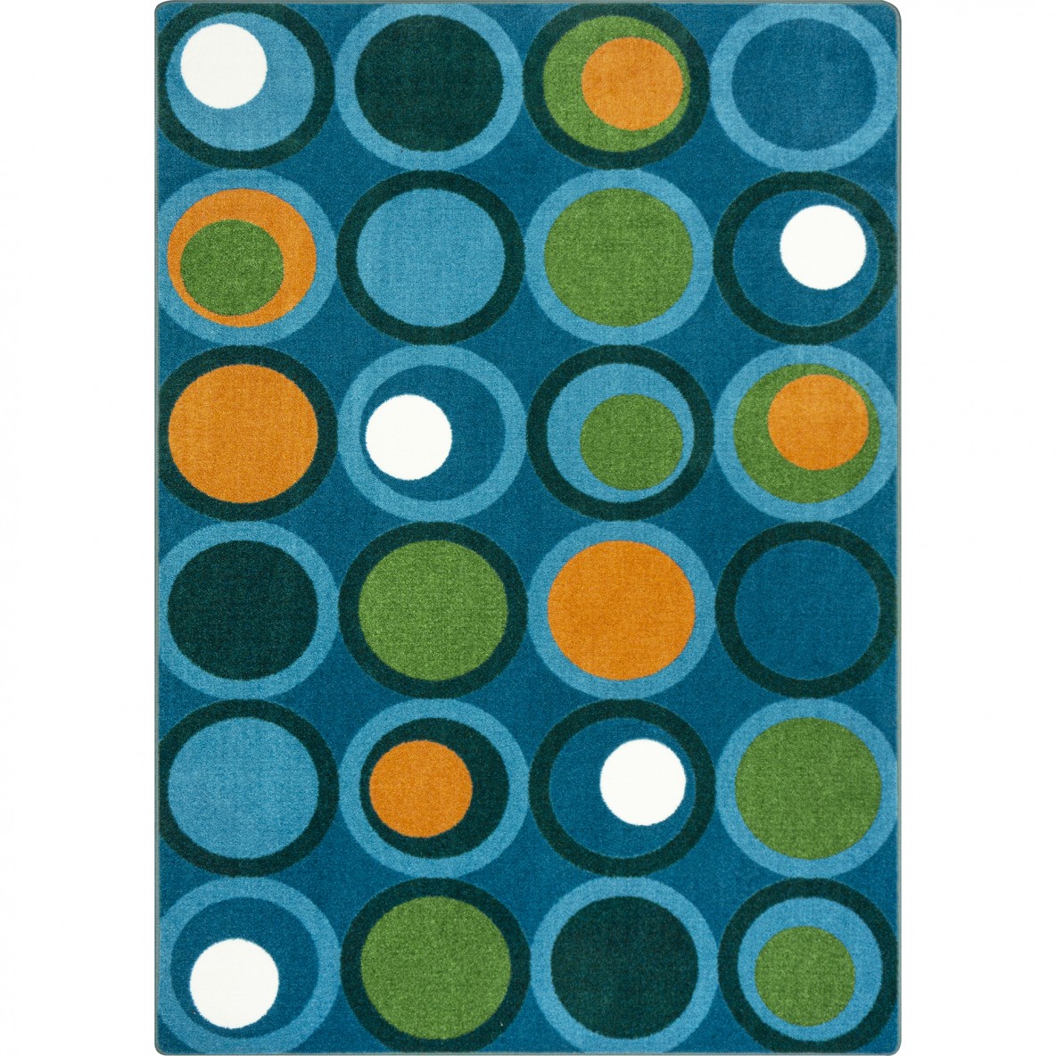 7 ft. 8 in. x 10 ft. 9 in. Circle Back Rectangle Area Rug Citrus