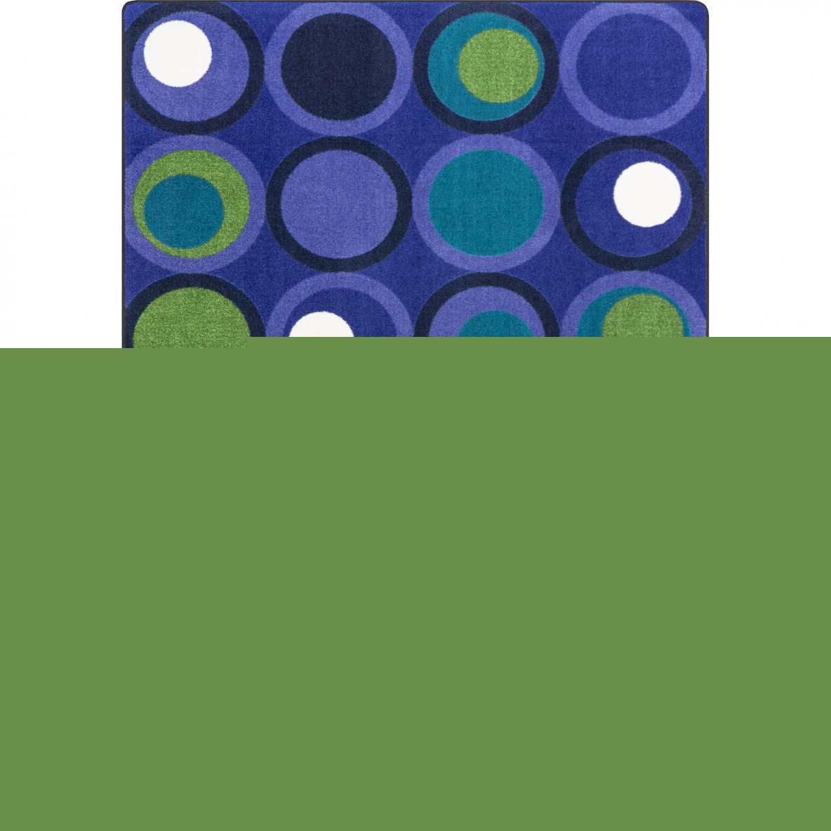 7 ft. 8 in. x 10 ft. 9 in. Circle Back Rectangle Area Rug Indigo