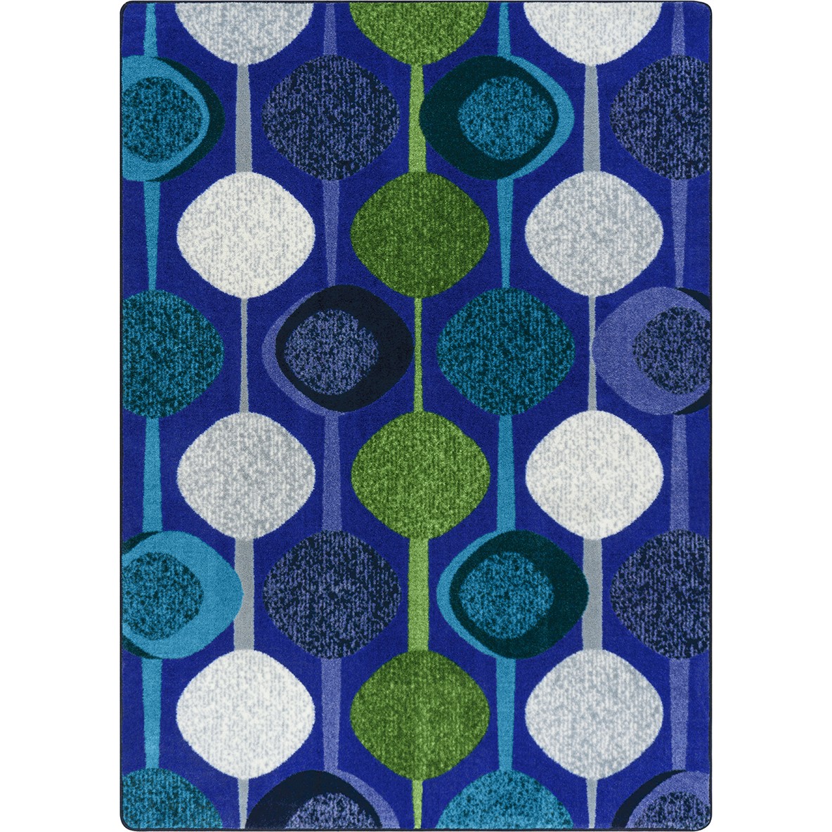 7 ft. 8 in. x 10 ft. 9 in. String Along Rectangle Area Rug Violet