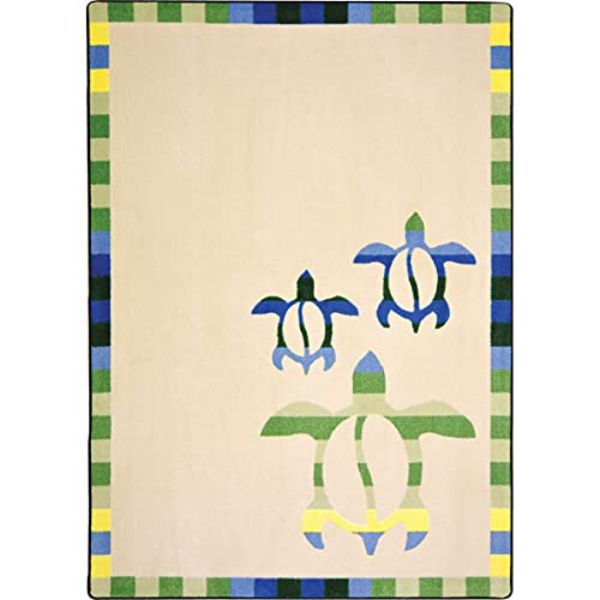 Sea Turtle Cove Rectangle Area Rug - Multi Color