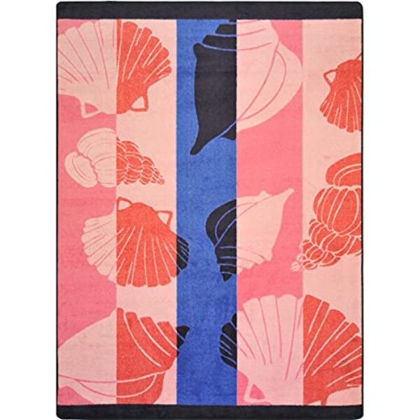 7 ft. 8 in. x 10 ft. 9 in. Seashell Lagoon Rectangle Area Rug Multi Color