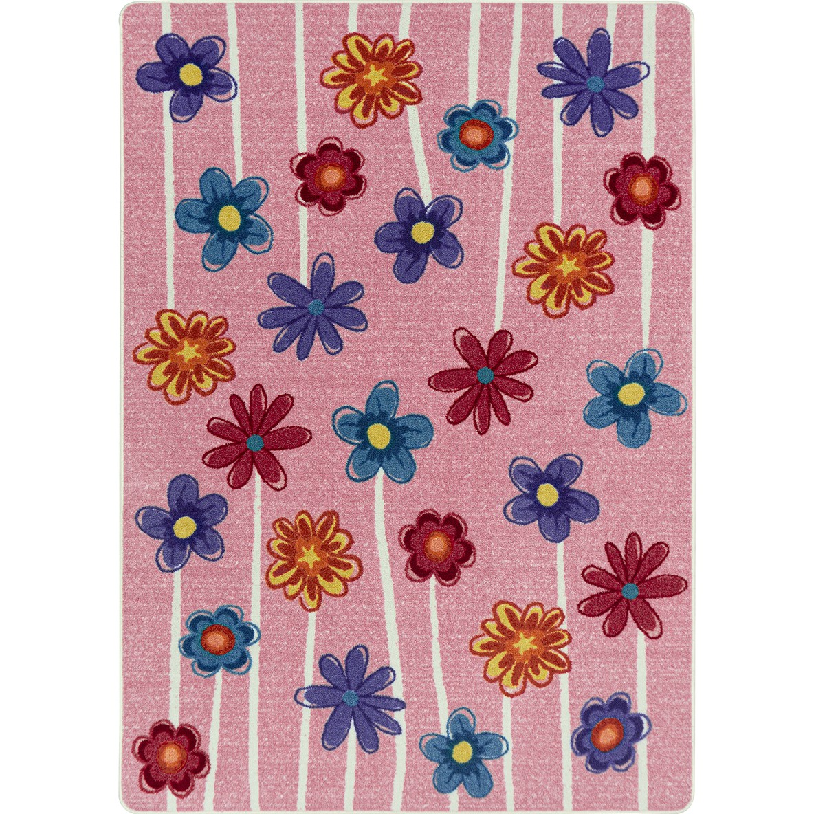 2110C-04 5 ft. 4 in. x 7 ft. 8 in. Big Blooms Area Rug, Bouquet