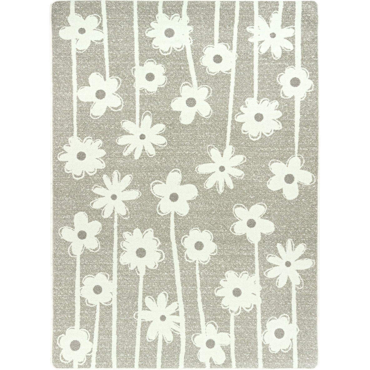 7 ft. 8 in. x 10 ft. 9 in. Big Blooms Area Rug, Linen