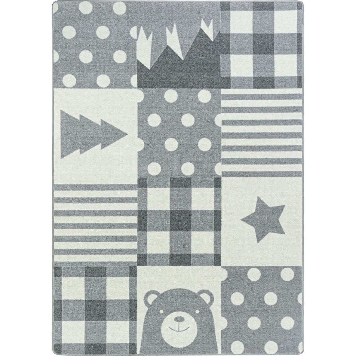 5 ft. 4 in. x 7 ft. 8 in. Patchwork Boy Area Rug, Cloudy