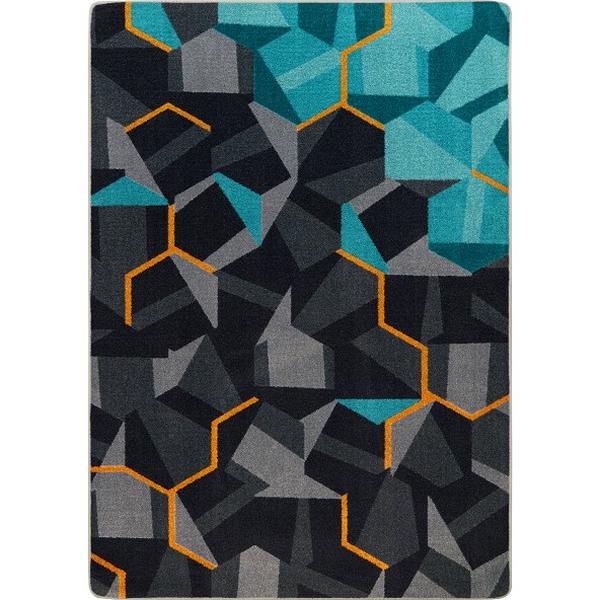 Stealth Rectangle Area Rug - Teal - 67 x 6 x 6 in.