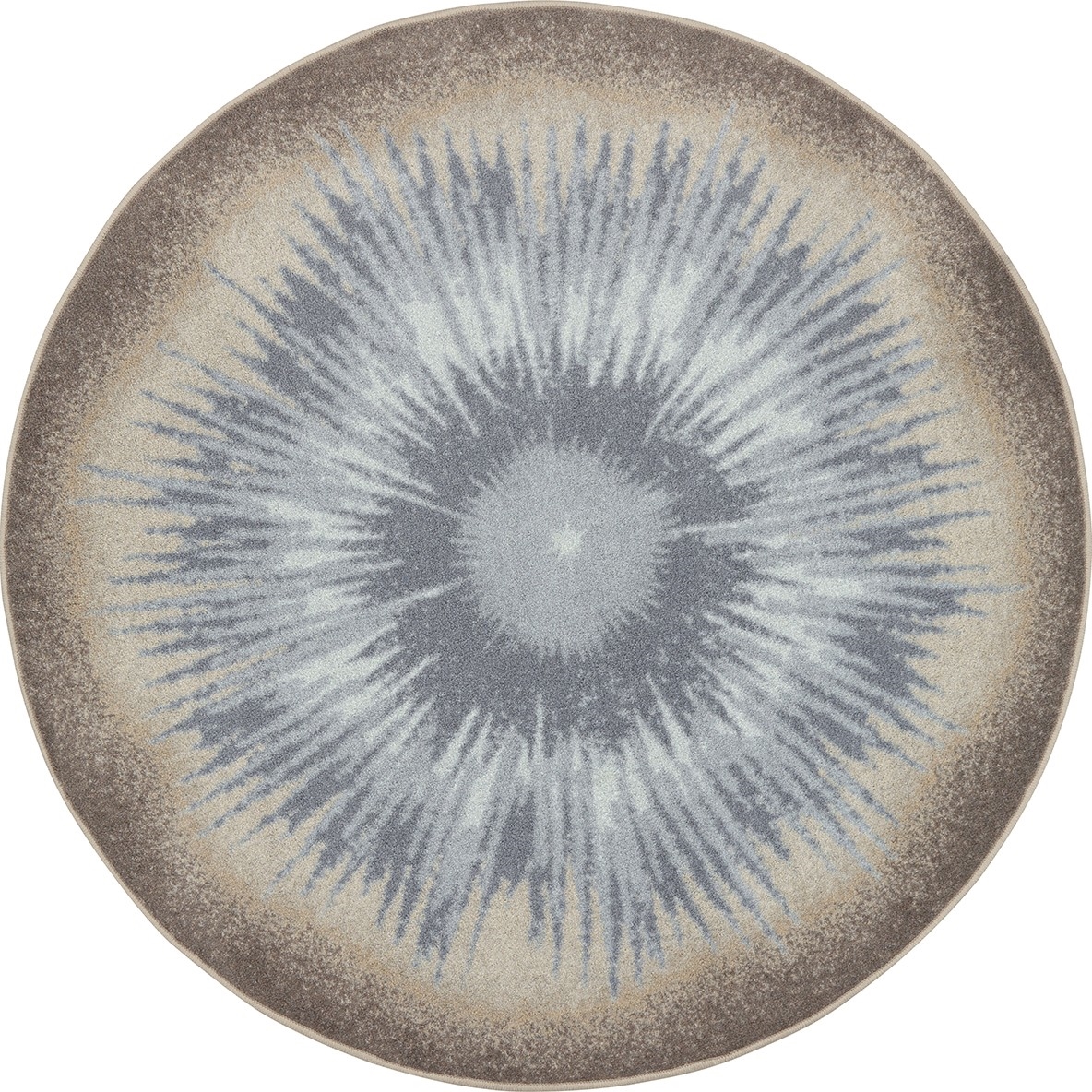 Rare Earth 7'7' Round Area Rug In Color Sandstone