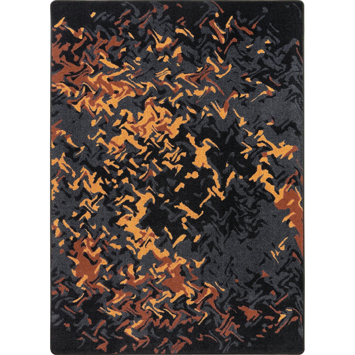 Eruption 10'9' x 13'2' Area Rug In Color Tangerine