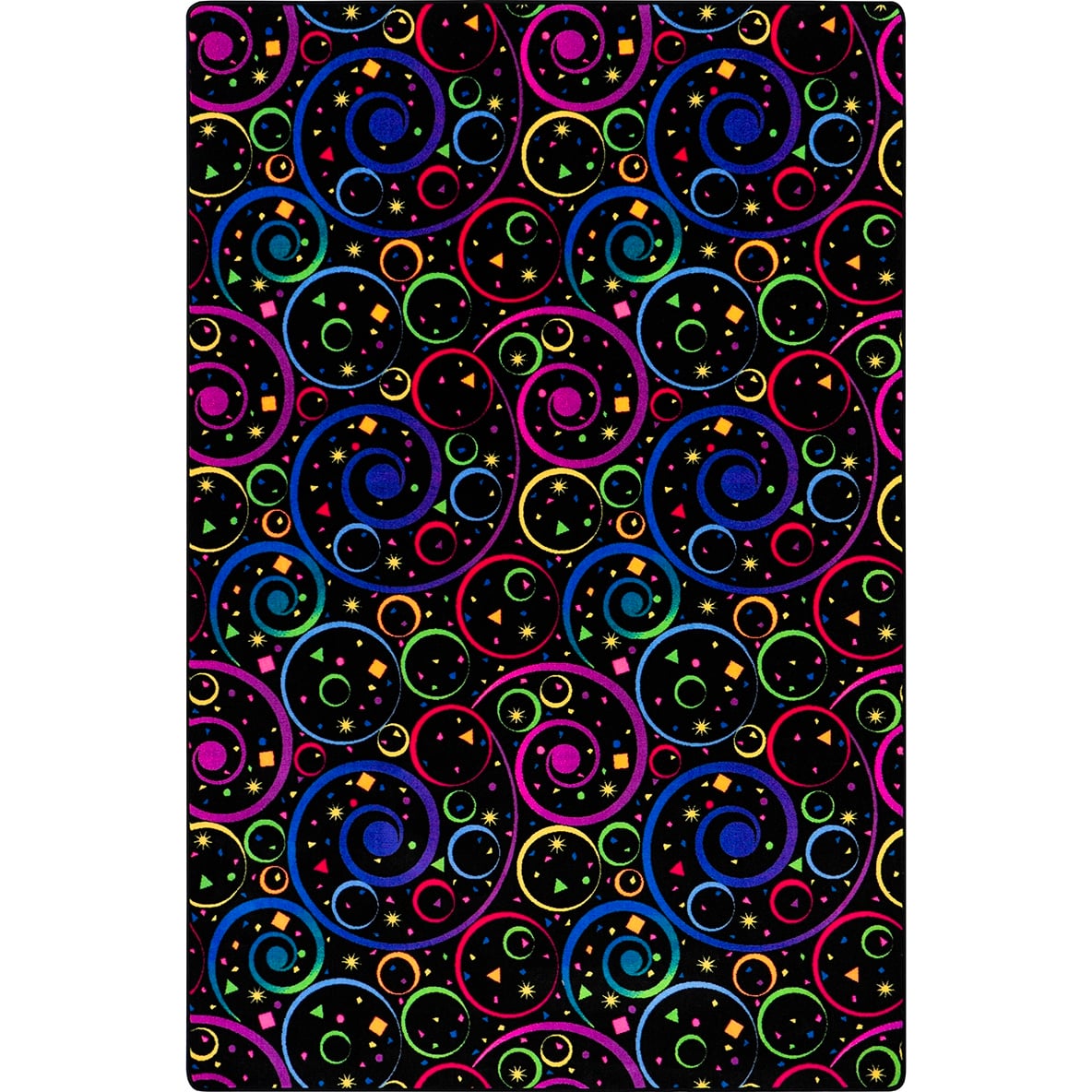 Fun and Games 4' x 6' Area Rug In Color Fluorescent