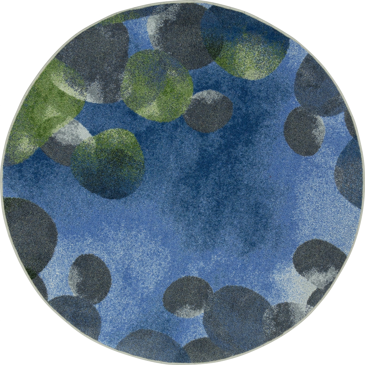 Riverstone 13'2' Round Area Rug In Color Blue