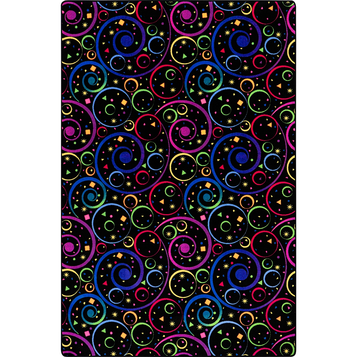 Fun and Games 6' x 9' Area Rug In Color Fluorescent