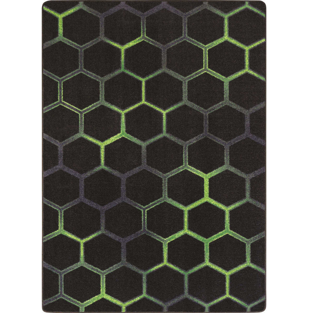 Breakout 5'4' Round Area Rug In Color Emerald