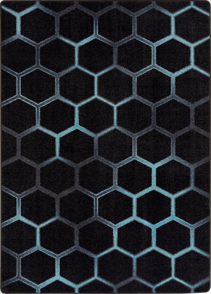 Breakout 5'4' Round Area Rug In Color Teal