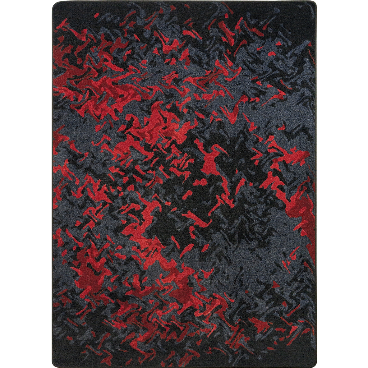 Eruption 3'10' x 5'4' Area Rug In Color Ruby