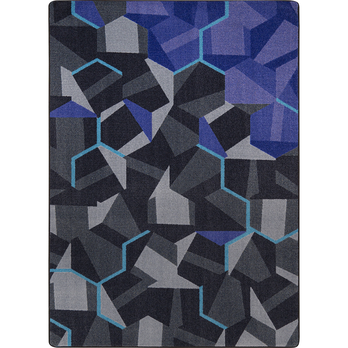 2134B-03 3 ft. 10 in. x 5 ft. 4 in. Stealth Machine Tufted Cut Pile Rectangle Area Rug, Violet