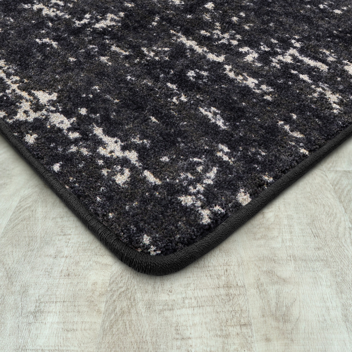 2130G-04 10 ft. 9 in. x 13 ft. 2 in. Workspace Stretched Thin Rectangle Indoor Area Rug - Onyx