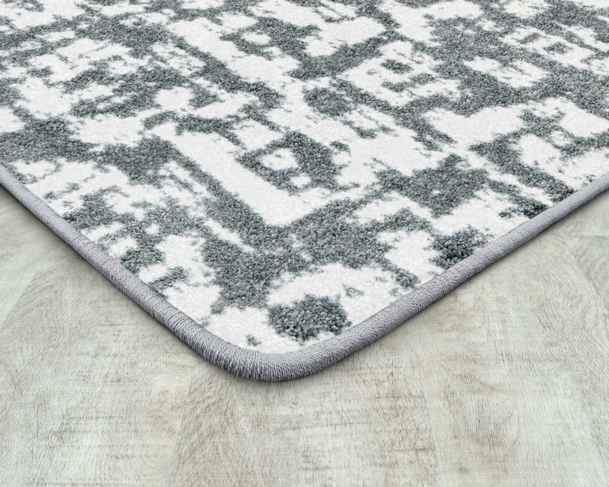 2128G-02 10 ft. 9 in. x 13 ft. 2 in. Workspace Block Print Rectangle Indoor Area Rug - Cloudy