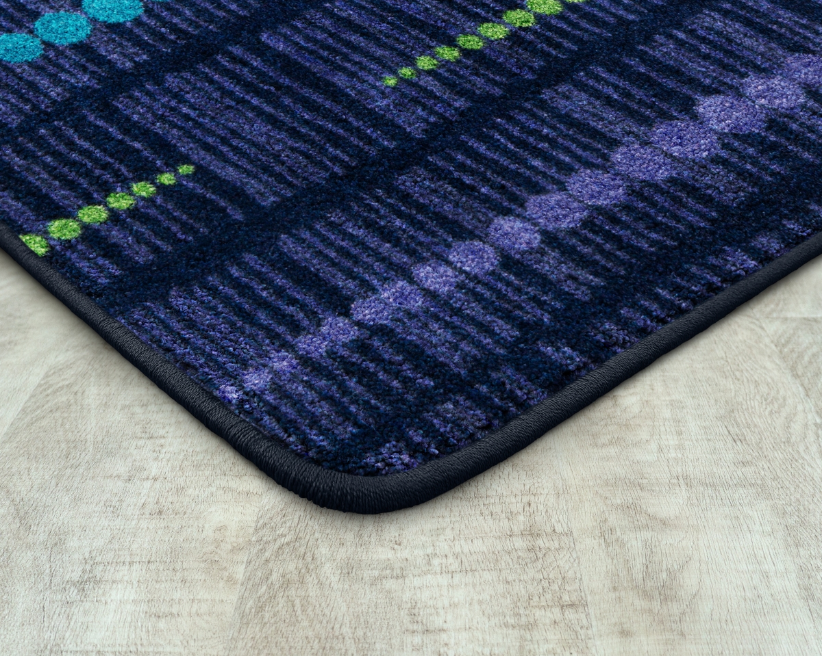 1702G-04 10 ft. 9 in. x 13 ft. 2 in. Kid Essentials Recoil Rectangle Indoor Area Rug - Violet