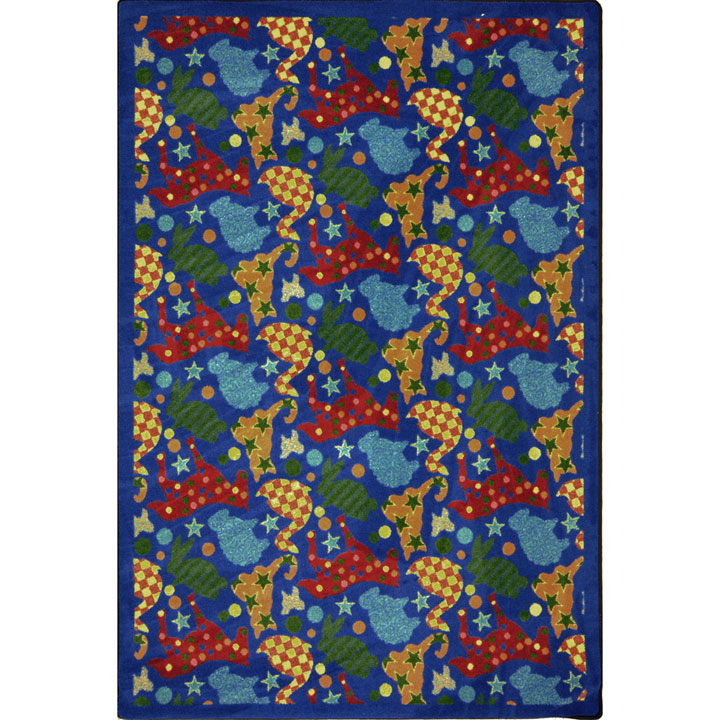 52G 10 ft. 9 in. x 13 ft. 2 in. Playful Patterns Animal Crackers Rectangle Indoor Area Rug - Multi Color