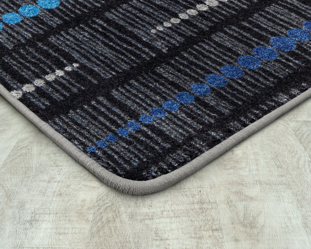 1702G-06 10 ft. 9 in. x 13 ft. 2 in. Kid Essentials Recoil Rectangle Indoor Area Rug - Sapphire
