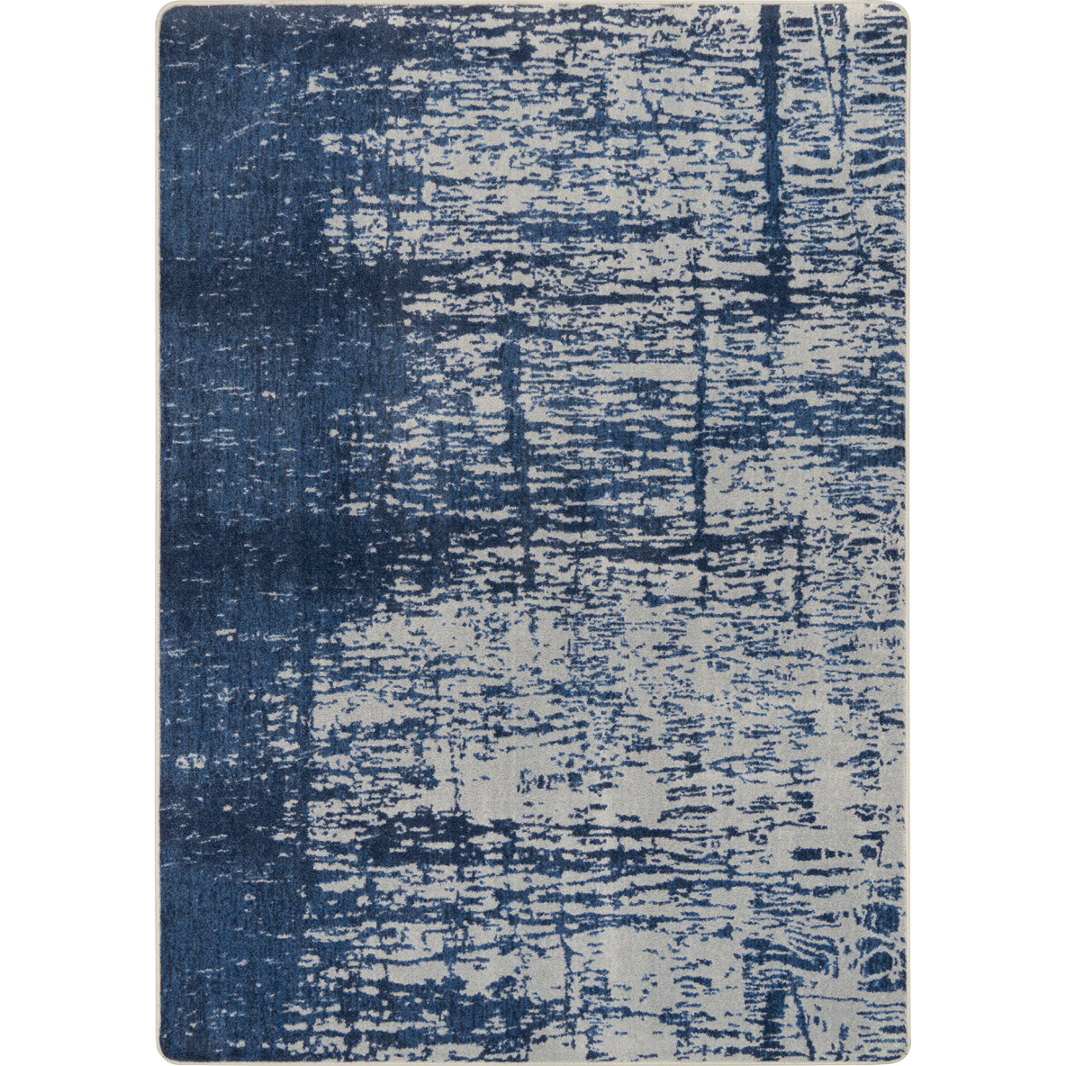 2136G-02 10 ft. 9 in. x 13 ft. 2 in. Kid Essentials Coastal Canvas Rectangle Indoor Area Rug - High Tide