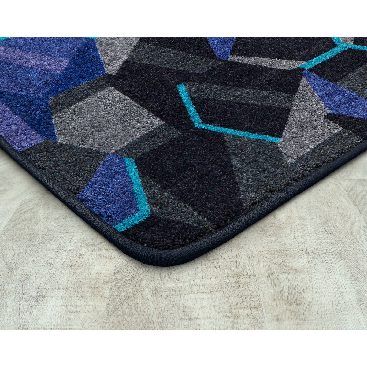 2134G-03 10 ft. 9 in. x 13 ft. 2 in. Kid Essentials Stealth Rectangle Indoor Area Rug - Violet