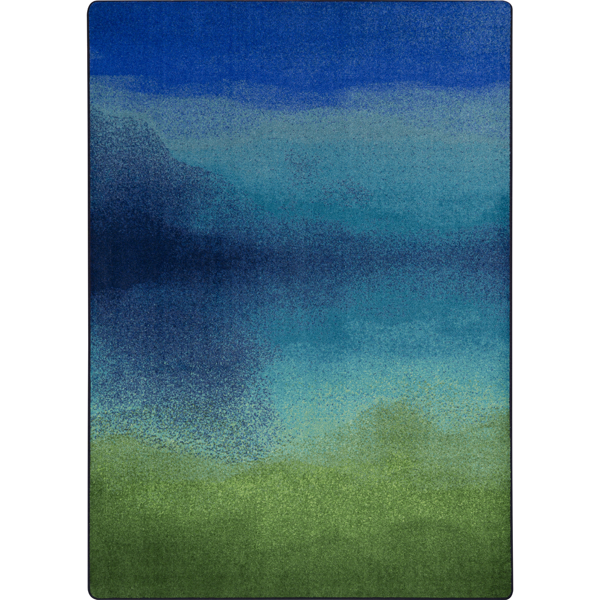 2144G-01 10 ft. 9 in. x 13 ft. 2 in. Kid Essentials Color Wash Rectangle Indoor Area Rug - Marine